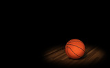 Fototapeta Sport - Basketball on Court. 3d render