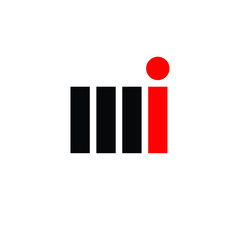 Wall Mural - letter m and i vector logo. icon and symbol.