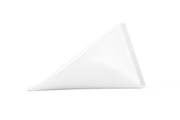 Aufkleber - White Cardboard Triangle Box Cream, Juice or Milk Pack Mock Up. 3d Rendering
