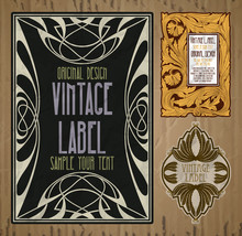 Vector Vintage Items: Cover Art Nouveau
