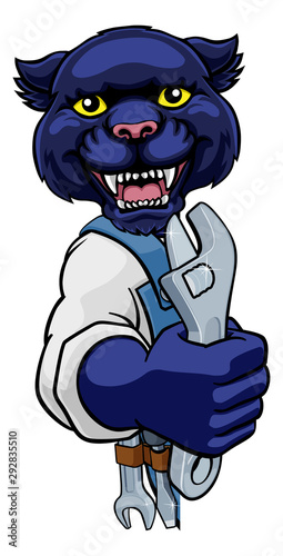 A panther cartoon animal ma...