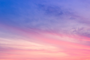 dusk sky on twilight in the evening,majestic sunset with dramatic sunlight on dark blue sky on summe
