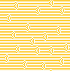 Poster - Yellow and White Stripes Seamless Pattern. Vector Linear Ornament