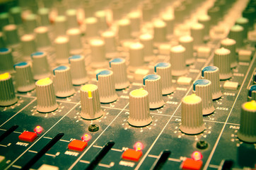 mixing console