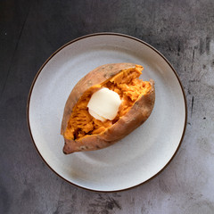 Wall Mural - Baked Sweet Potato