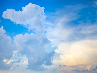 Wall Mural - Sky with clouds,Blue skies, white clouds