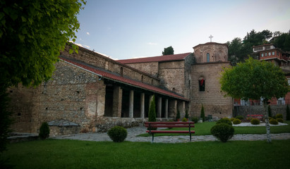 Wall Mural - Exterior view to Saint Sophia ortodox church, Ohrid, North Macedonia