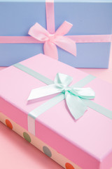 Poster - gift box with bows close-up
