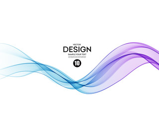 Aufkleber - Abstract colorful vector background, color wave for design brochure, website, flyer.