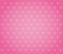 Cute Pattern Of Pink Hearts