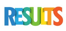RESULTS colorful gradient typography banner