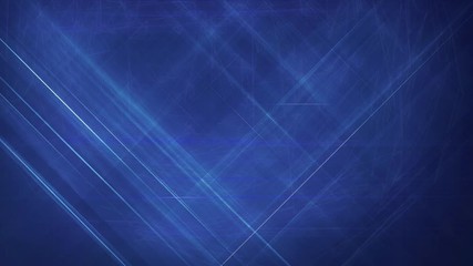 Leinwandbilder - 4K Footage Technology Blur Glow Blue Line Cross Over Moving  Graphic Animation Background.