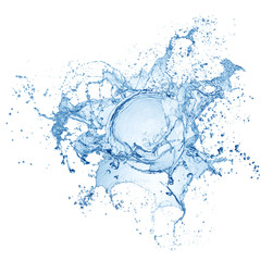 water splash isolated on white background