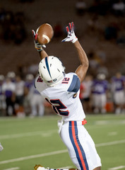 Wall Mural - Great action photos of football players making amazing plays during a football game