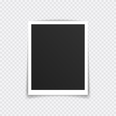 Wall Mural - vector photo frame mockup design. super set photo frame on sticky tape isolated on transparent backg