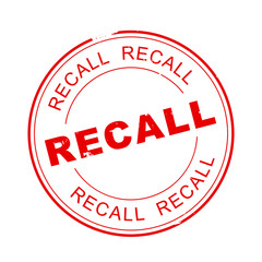 Wall Mural - Recall stamp illustration