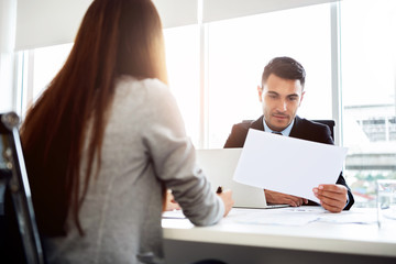 Business people meeting in the office.