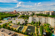  A modern area on the outskirts of Moscow with multi-storey residential buildings