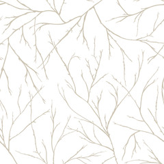 Wall Mural - branches of trees intertwine. seamless pattern natural theme