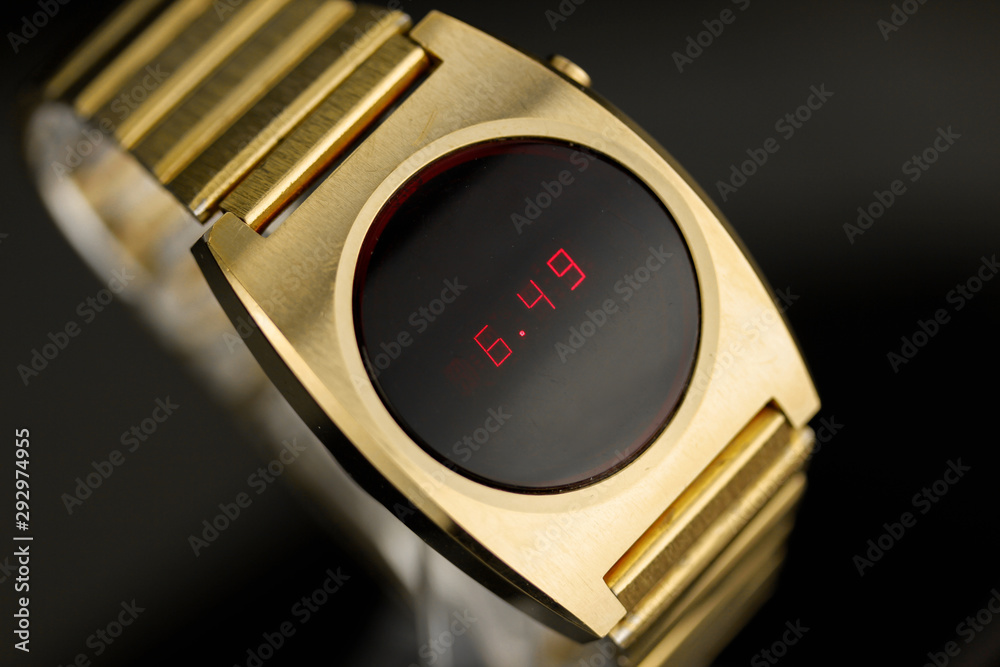 Vintage led watch discount