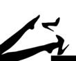 © Modern Art Design - men and dominant women in business environment
