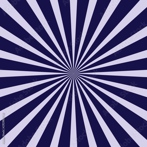 Blue Burst Pop art vector background in retro style