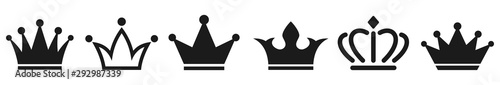 Fotografía Crown icons collection. Vector illustration