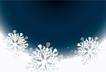 Christmas abstract background  with snow