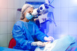 Laser correction for vision. Ophthalmology surgery for eyes.