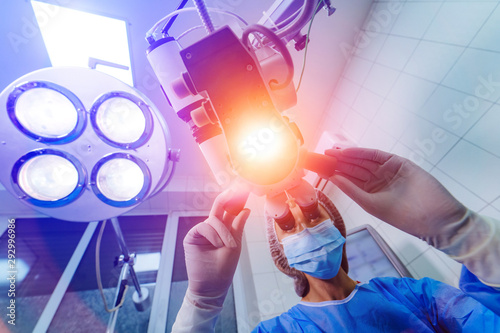 Fotografía Laser correction for vision. Ophthalmology surgery for eyes.
