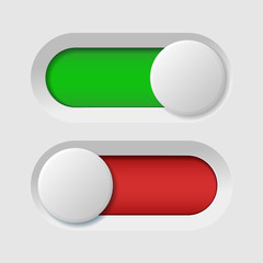 Wall Mural - Switch On Off Toggle Button Vector Design