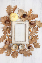 Poster - Autumn composition as frame