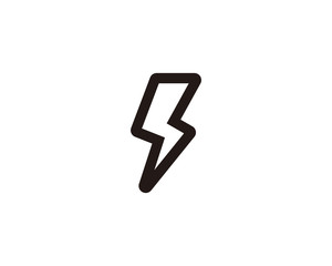 Wall Mural - Lightning icon symbol vector