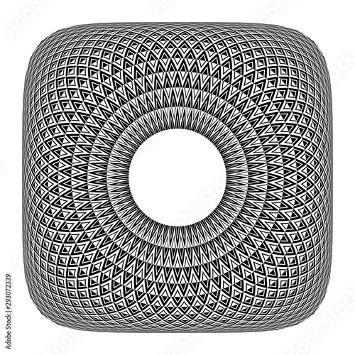 Abstract geometric pattern. Convex texture.