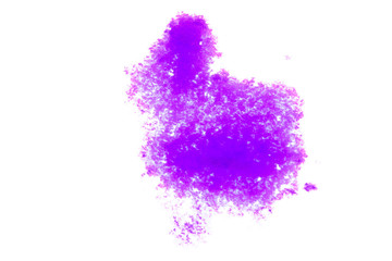 Poster - blue blot isolated on white