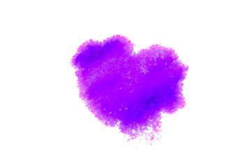 Poster - blue blot isolated on white