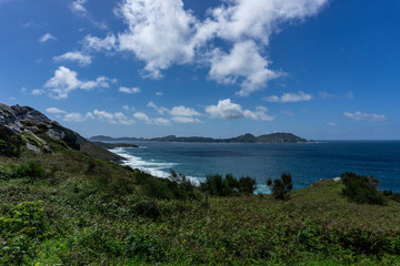 view of the sea and mountains