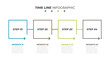 © Ammus19 - Timeline infographics. business concept with 4 steps, box, squares. Vector linear element.