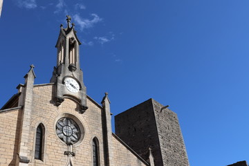 Eglise Saint Germain dans le village de Saint Germain au Mont dOr - Département du Rhône - France