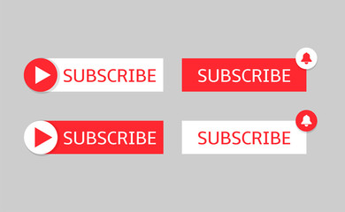 Aufkleber - Subscribe banner templates