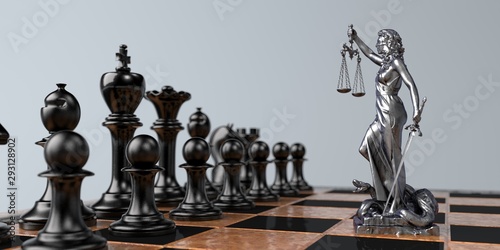 Fotomural Ausrichtung der Verhandlungsstrategie und der Prozesstaktik