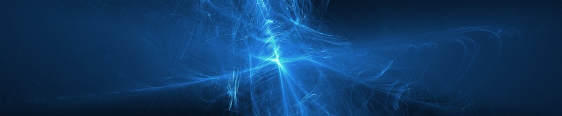 Wall Mural - blue glow wave. lighting effect abstract background