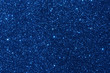 canvas print picture - Blue glitter texture