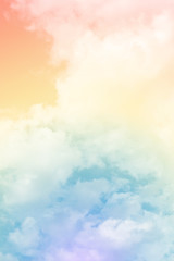 Wall Mural - cloud background with a pastel colour