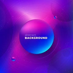 Wall Mural - Purple Liquid color background design. Fluid gradient shapes composition. Futuristic design posters. Eps10 vector.