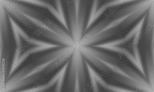 Abstract seamless pattern. Optical illusion of the movement of geometric shapes.