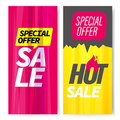 Poster - Super sale banners vector sale. Advertising banners collection