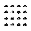 © jambronk - cloud download set icon