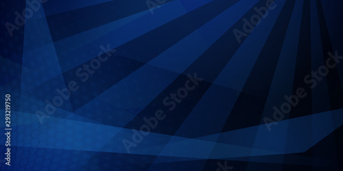 Abstract background of dots and intersecting lines in blue colors