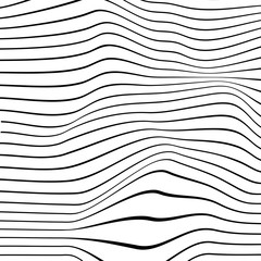 Poster - Wave background. Wave 3d. Abstract mesh background. Design for poster. Vector illustration.